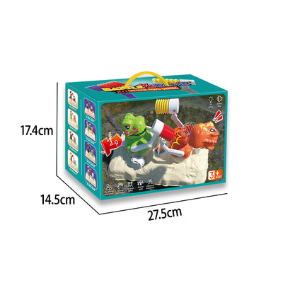 恐龙对战游戏/带灯光,音乐,2*AA无包电