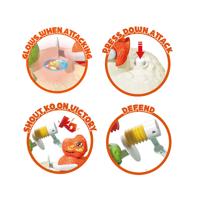 恐龙对战游戏/带灯光,音乐,2*AA无包电