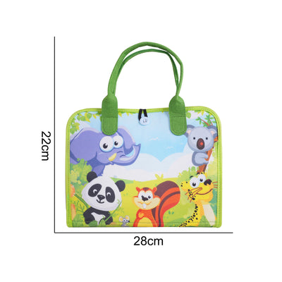 蒙氏儿童早教益智-毛毡4页绿色果农忙碌版