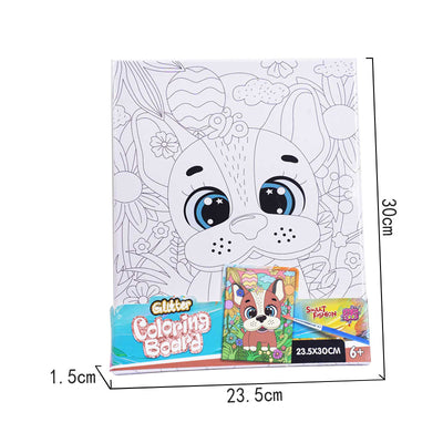 DIY 彩色狗绘画板套装