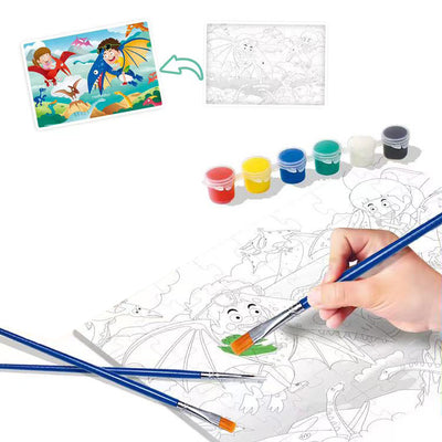 2 In 1 Painting Puzzle Set(165 Pieces)