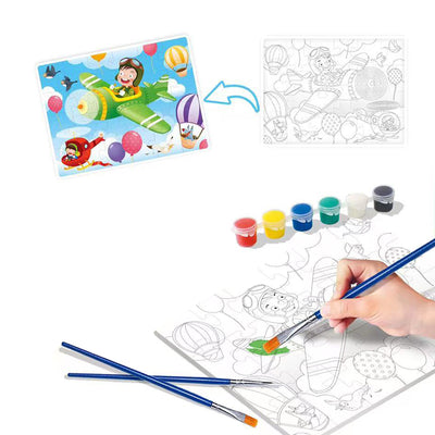2 In 1 Painting Puzzle Set(89 Pieces)