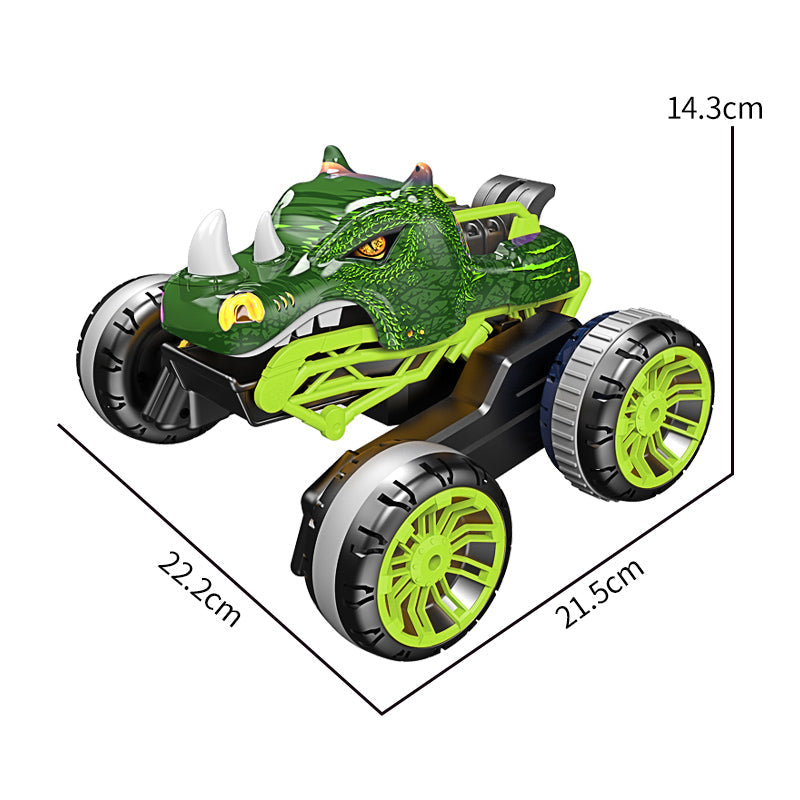 2.4G遥控爆爪犀牛特技车/带声音,车身包7.4V充电电池,遥控器2*AA无包电,二色混装