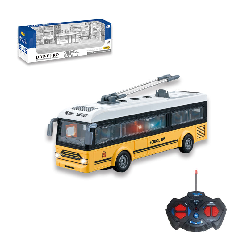 1:30 4-Way R/C School Bus With Light