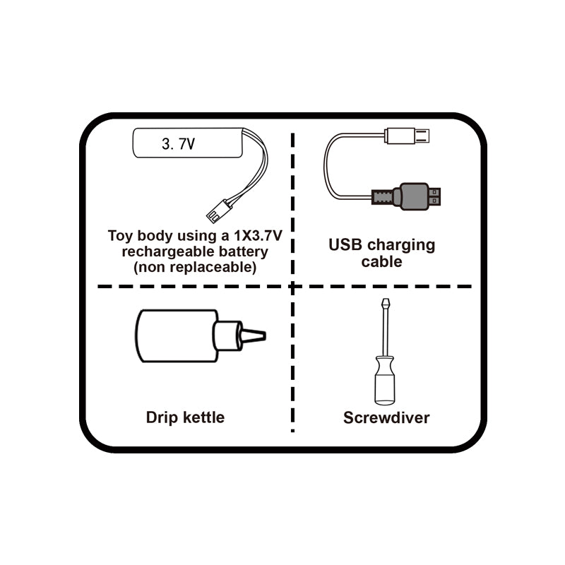 2.4G遥控暴走霸王龙/带灯光声音,机身包3.7V锂电池,USB充电线,遥控器2*AA无包电,二色混装