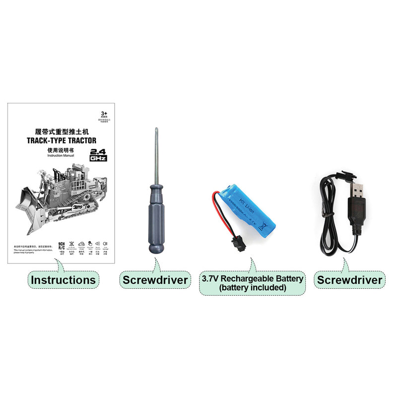 2.4G 9-Way R/C Metal Truck With Light And Sound