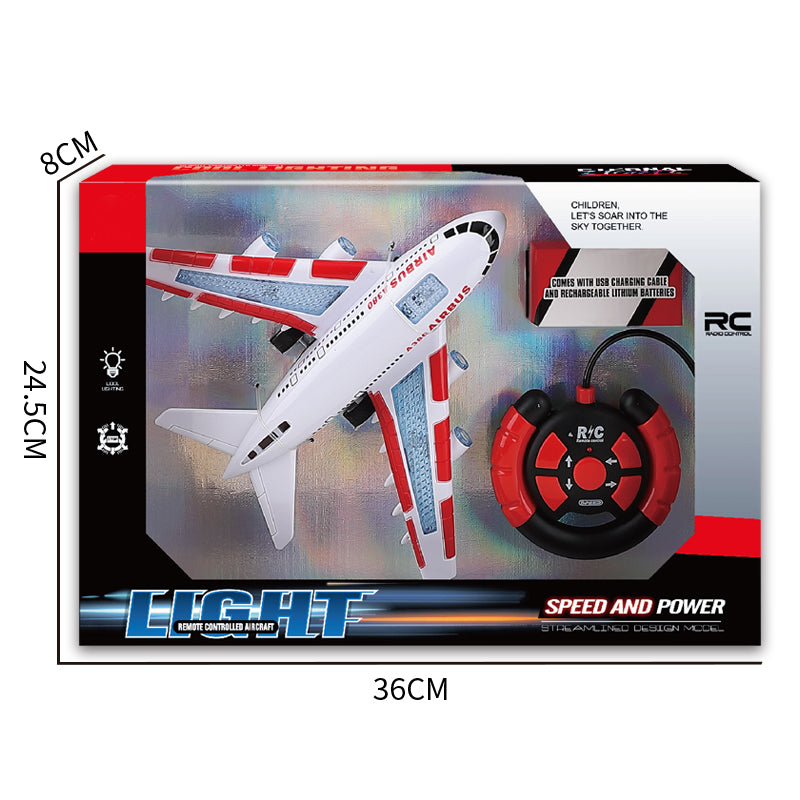 27Mhz 4-Way R/C Plane With Light And Music 2-C Ass'D