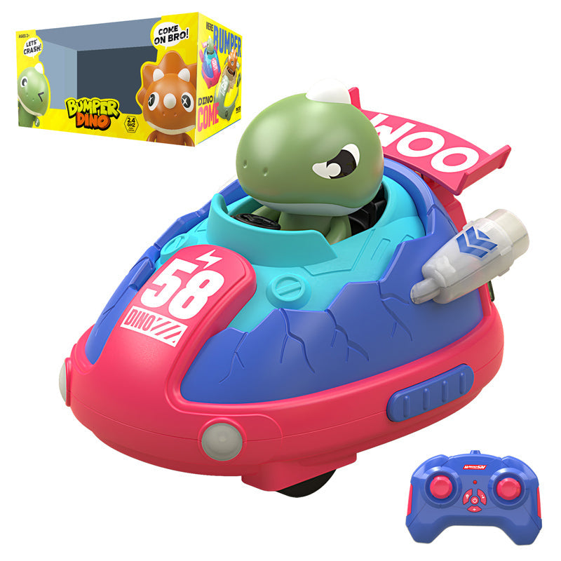 2.4G 4-Way R/C Dinosaur Bumper Car With Light And Music