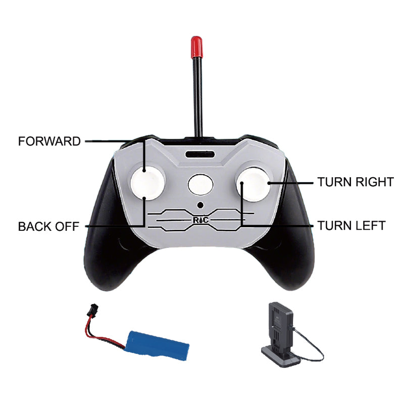 27Mhz 1:20 4-Way R/C Car With Light 2-C Ass'D