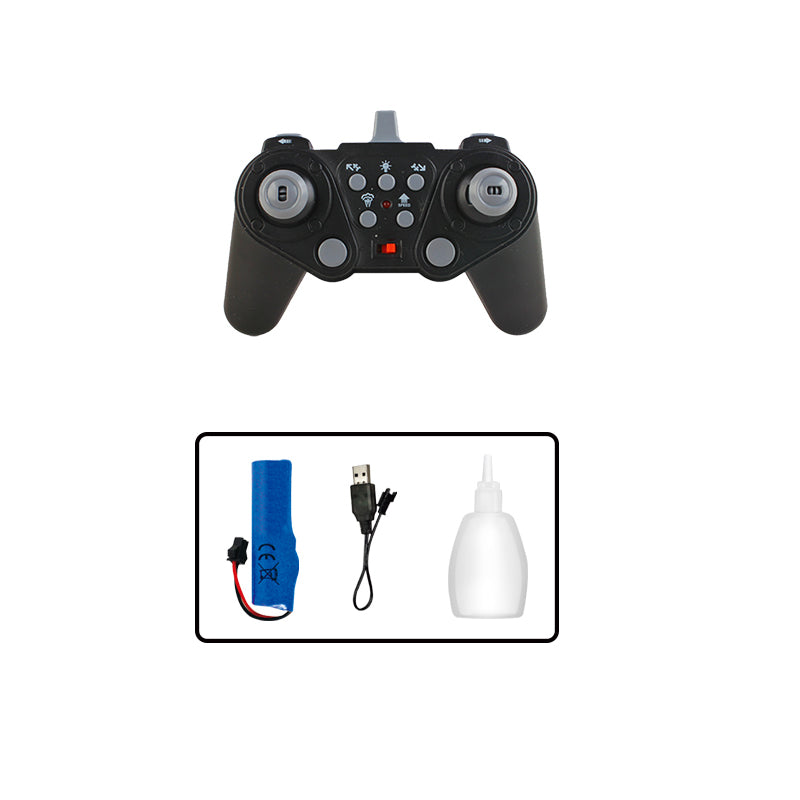 遥控喷雾特技跑车/配手把遥控器,带灯光,音乐,车身包3.7V锂电池,USB线,手把摇控器2*AA无包电