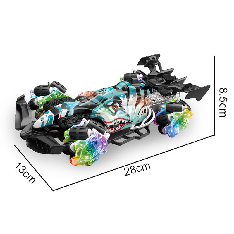 遥控喷雾特技跑车/配手把遥控器,带灯光,音乐,车身包3.7V锂电池,USB线,手把摇控器2*AA无包电