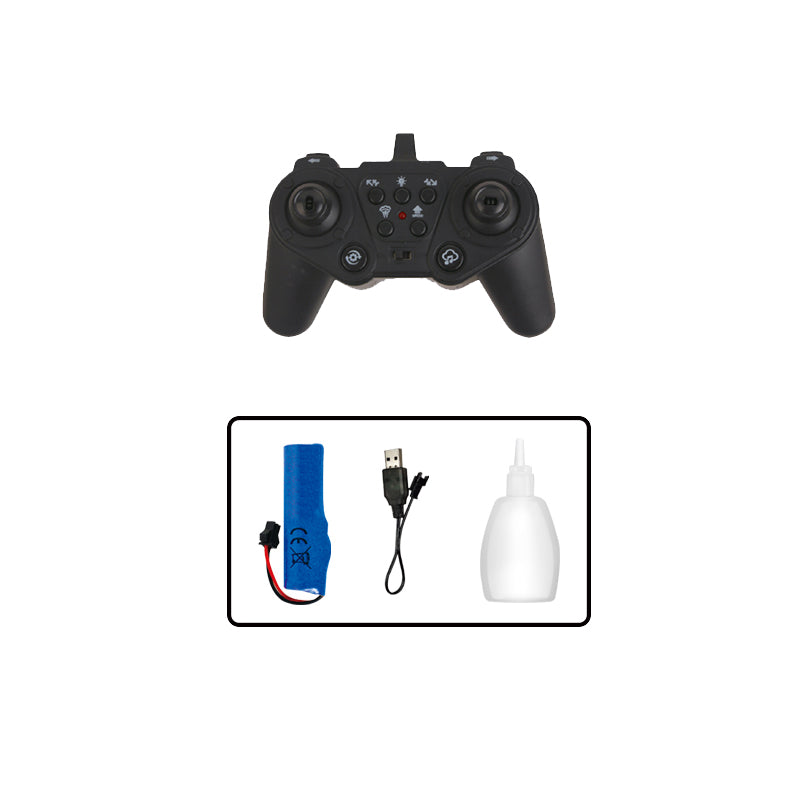 遥控喷雾特技跑车/配手把遥控器,带灯光,音乐,车身包3.7V锂电池,USB线,手把摇控器2*AA无包电