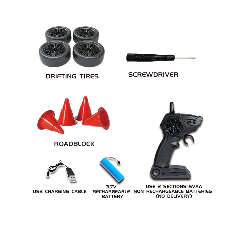 2.4G R/C Racing Car 2-C Ass'D