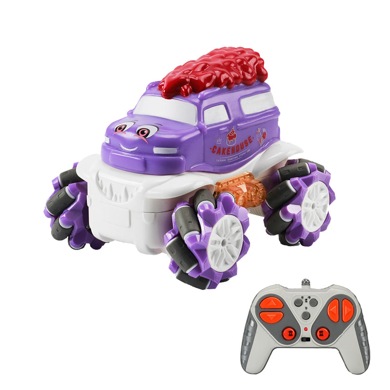 2 Asstd 2.4G 1:36 9-Way R/C Stunt Car With Light