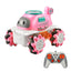 3 Asstd 2.4G 1:36 9-Way R/C Stunt Car With Light