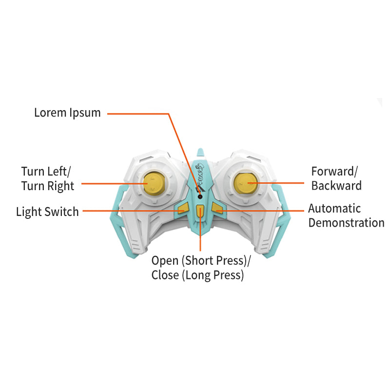 2.4G R/C Stunt Car With Light 2-C Ass'D