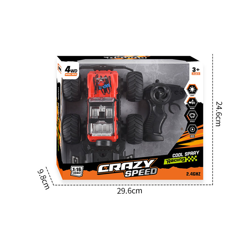 1:16 2.4G 6-Way R/C Cross Country Car 2-C Ass'D