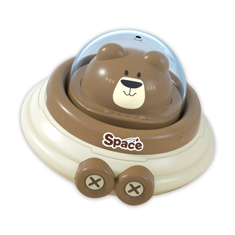 Press Down Cartoon Spaceship