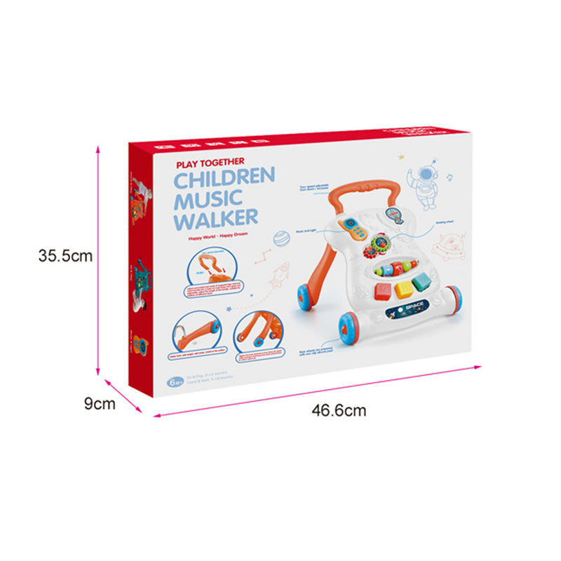 Children Walker With Light And Music