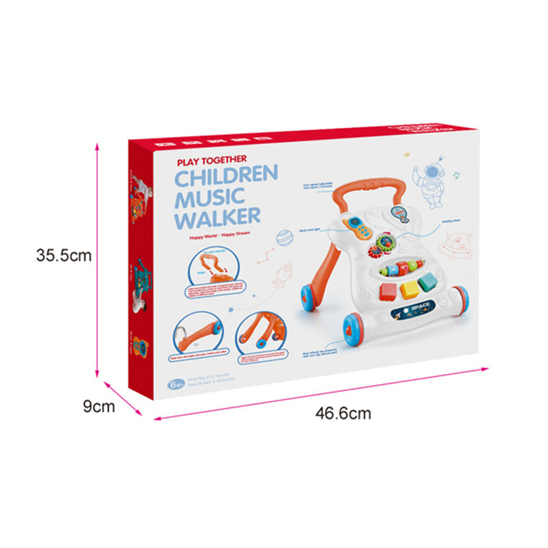 Children Walker With Light And Music