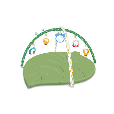 树叶爬行健身毯+可啃咬水煮摇铃+20粒海洋球