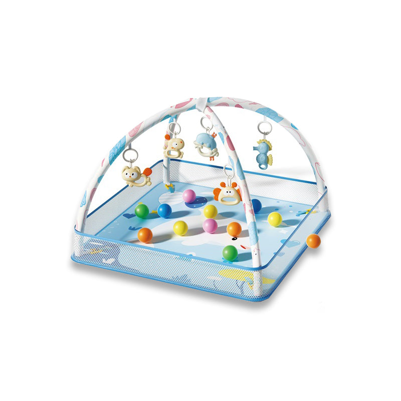 海豚方毯爬行垫/带围网,配海洋球20粒
