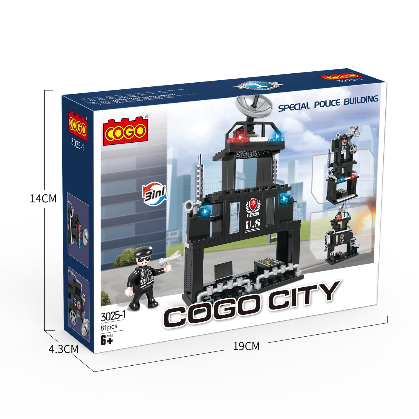 8 Assorted City Police Theme