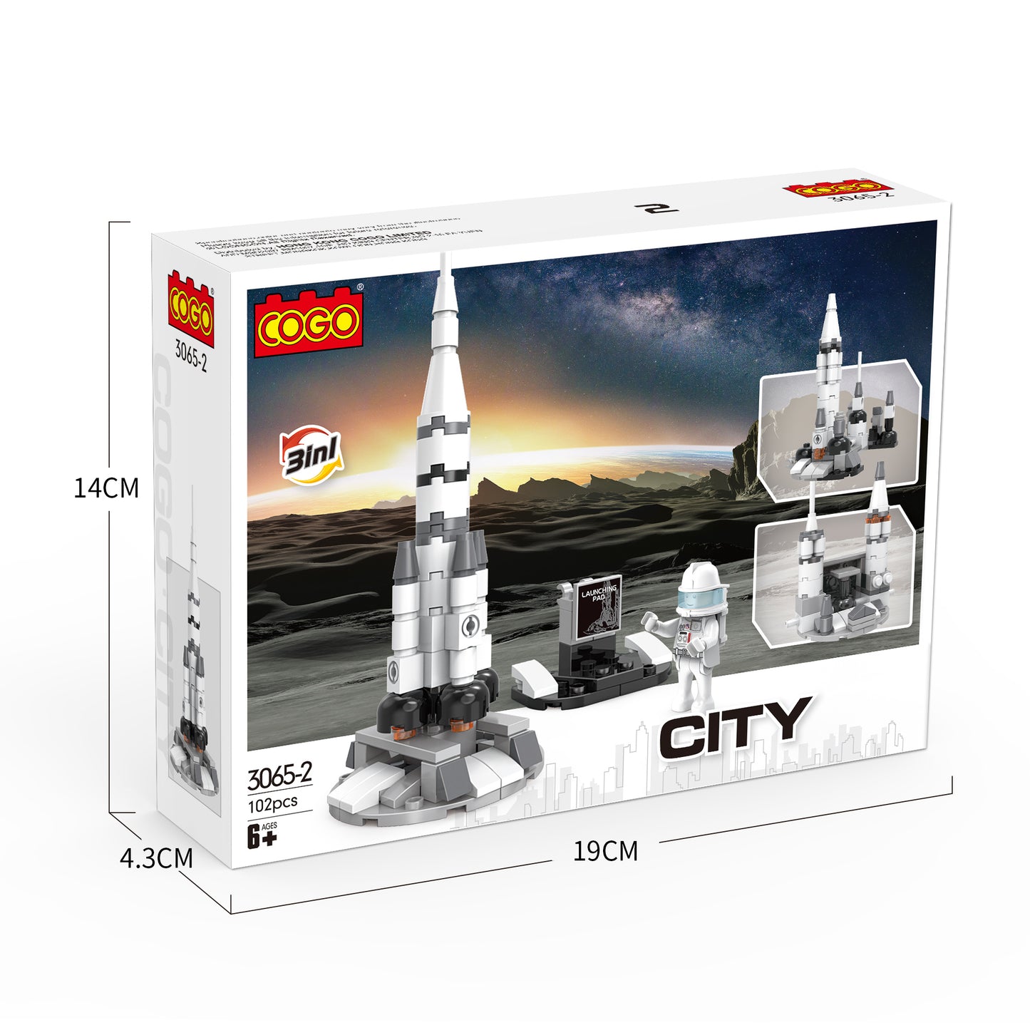 8 Assorted City Space Theme