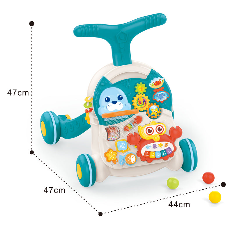 2 In 1 Walker+Learning Table With Light And Music