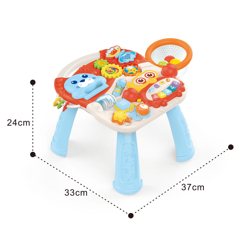 2 In 1 Walker+Learning Table With Light And Music
